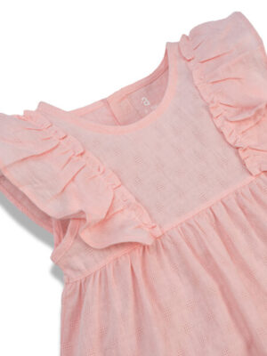 Đầm vải bé gái Animo TX422055 (6M-3Y,Hồng)